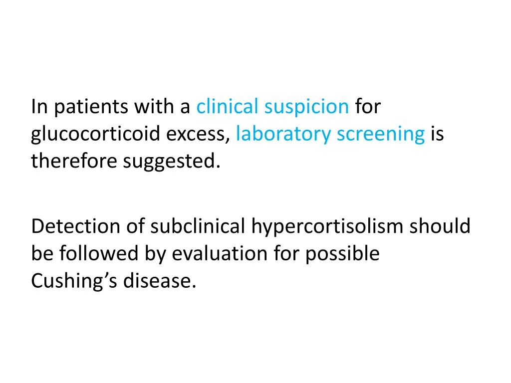 in patients with a clinical suspicion