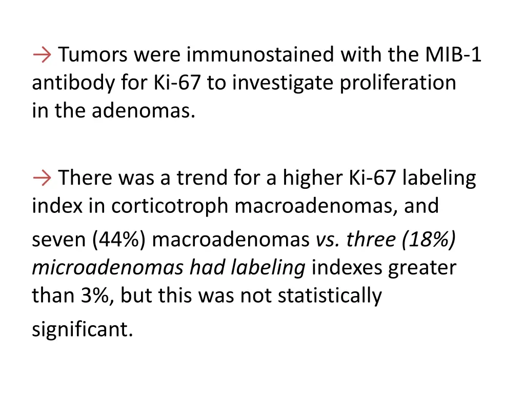 tumors were immunostained with the mib 1 antibody