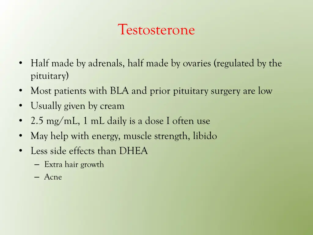 testosterone