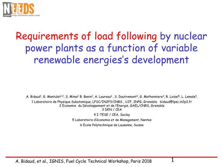 requirements of load following by nuclear power