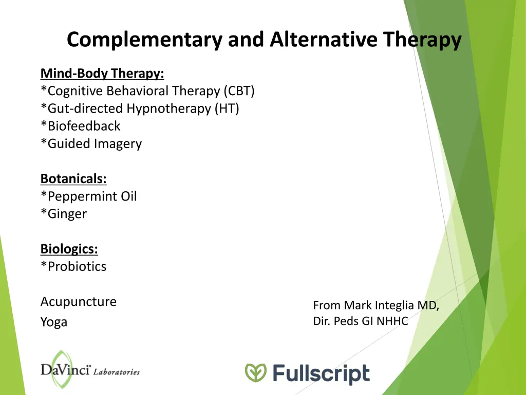 complementary and alternative therapy 1