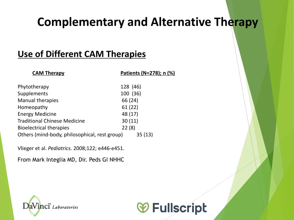 complementary and alternative therapy