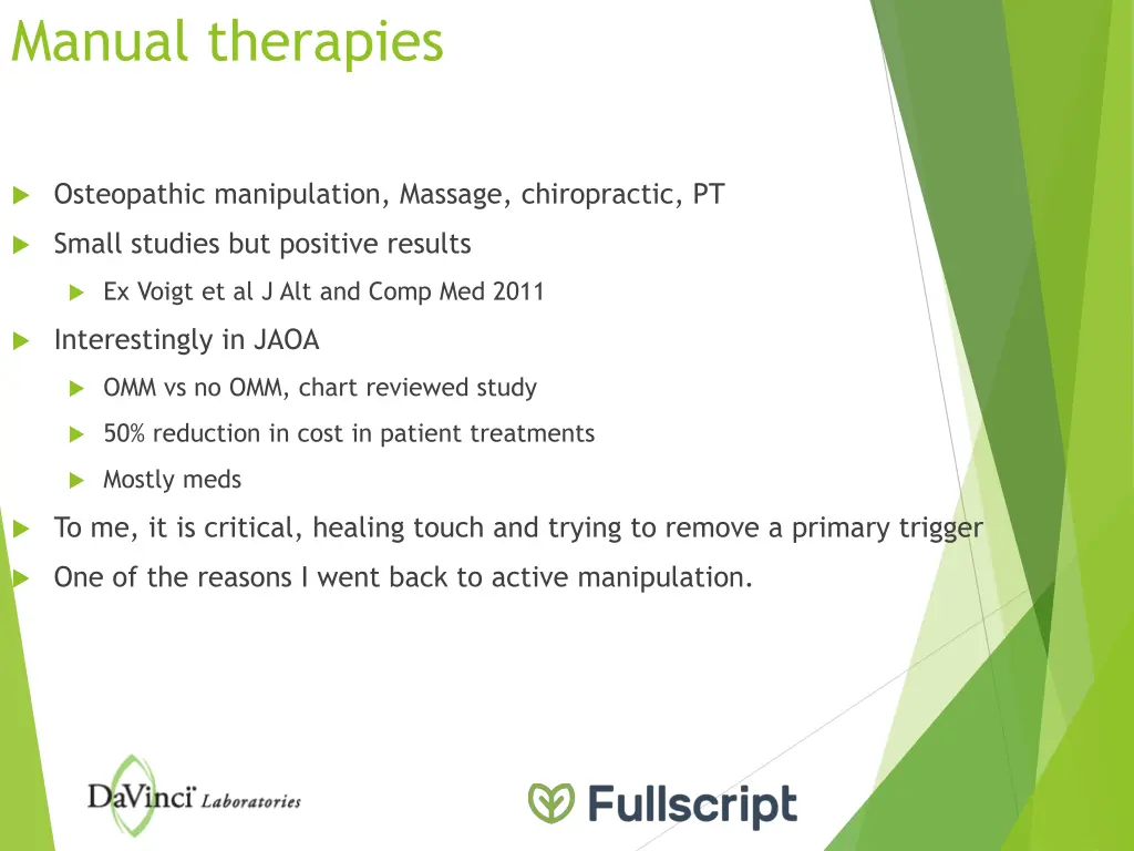 manual therapies