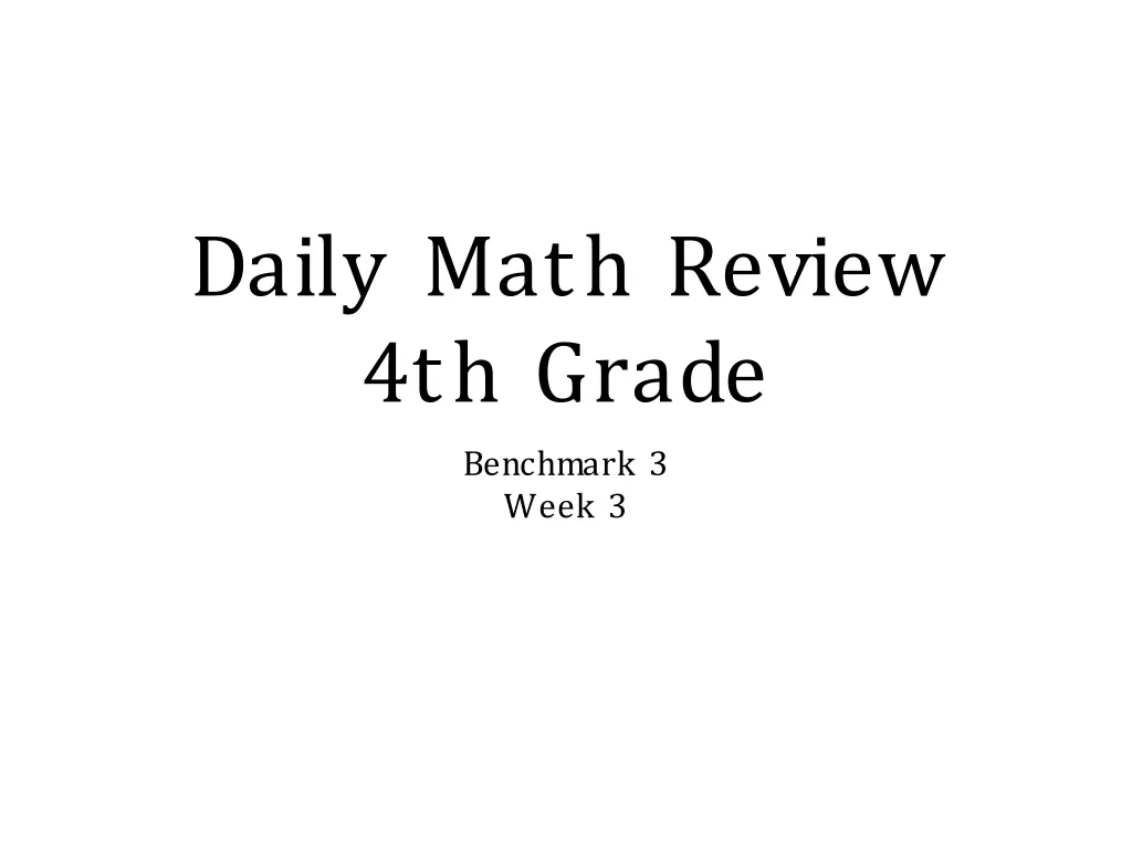 daily math review 4th grade 2