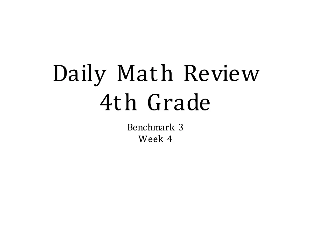 daily math review 4th grade 3