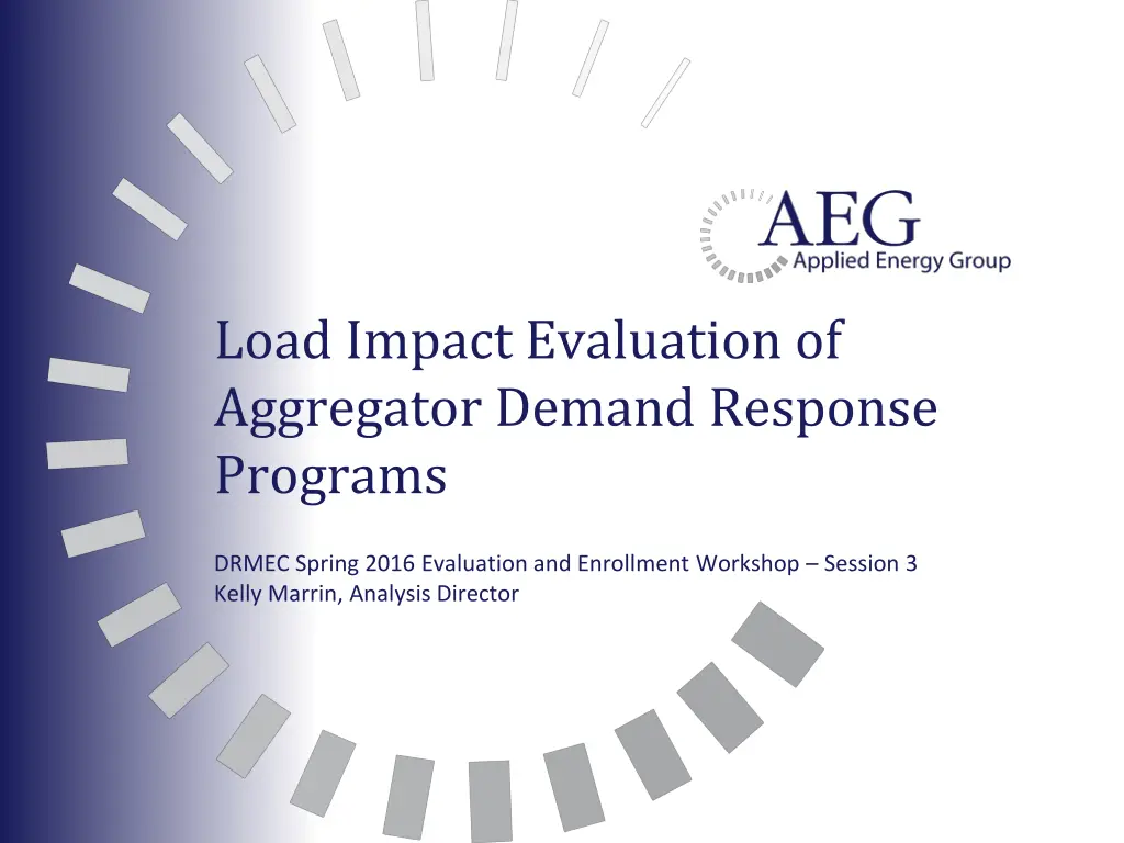 load impact evaluation of aggregator demand