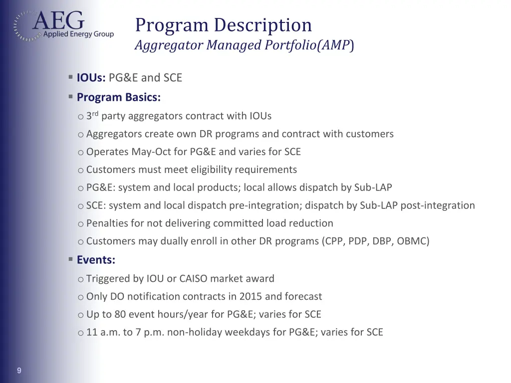 program description aggregator managed portfolio