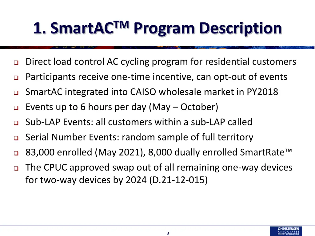 1 smartac tm program description