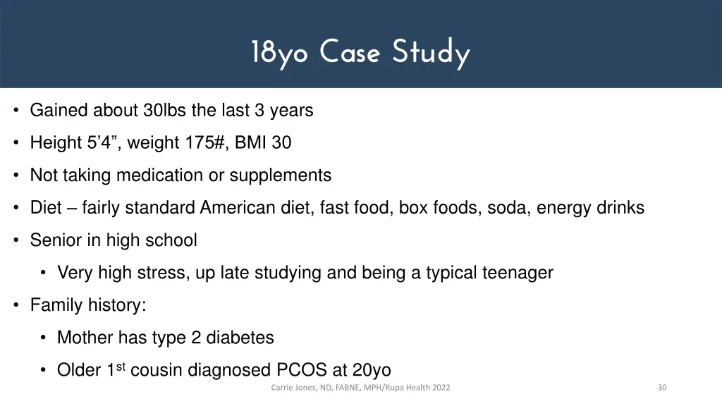 18yo case study 1