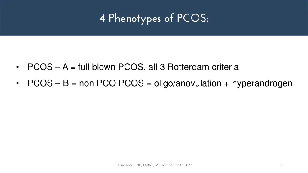 4 phenotypes of pcos 1