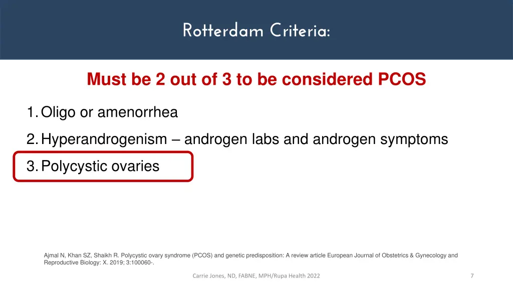 rotterdam criteria 1