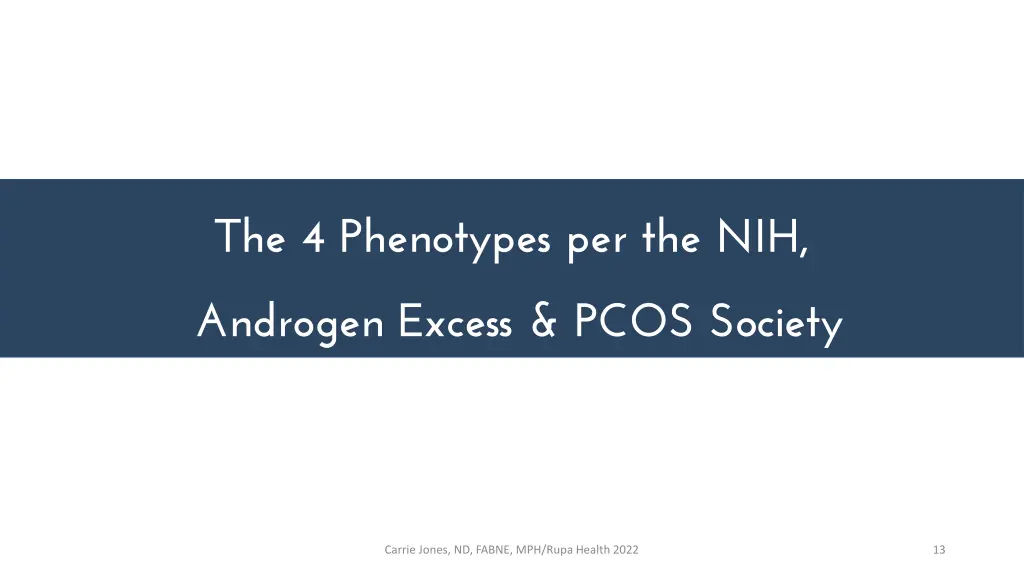 the 4 phenotypes per the nih