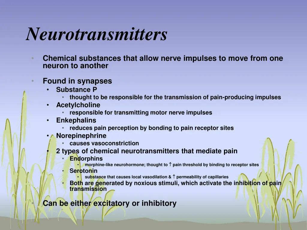 neurotransmitters