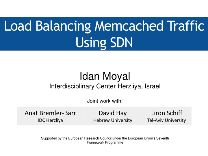 load balancing memcached traffic using sdn