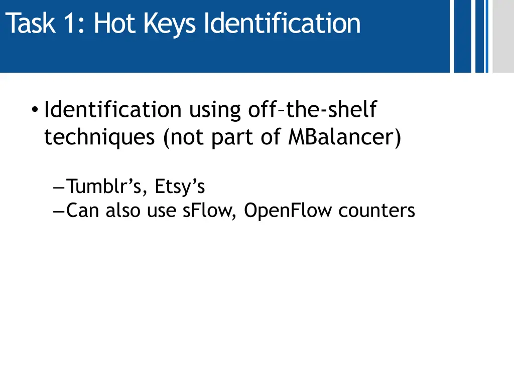 task 1 hot keys identification