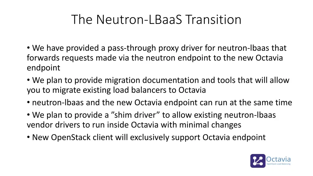 the neutron lbaas transition