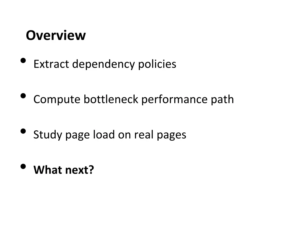 overview extract dependency policies 2