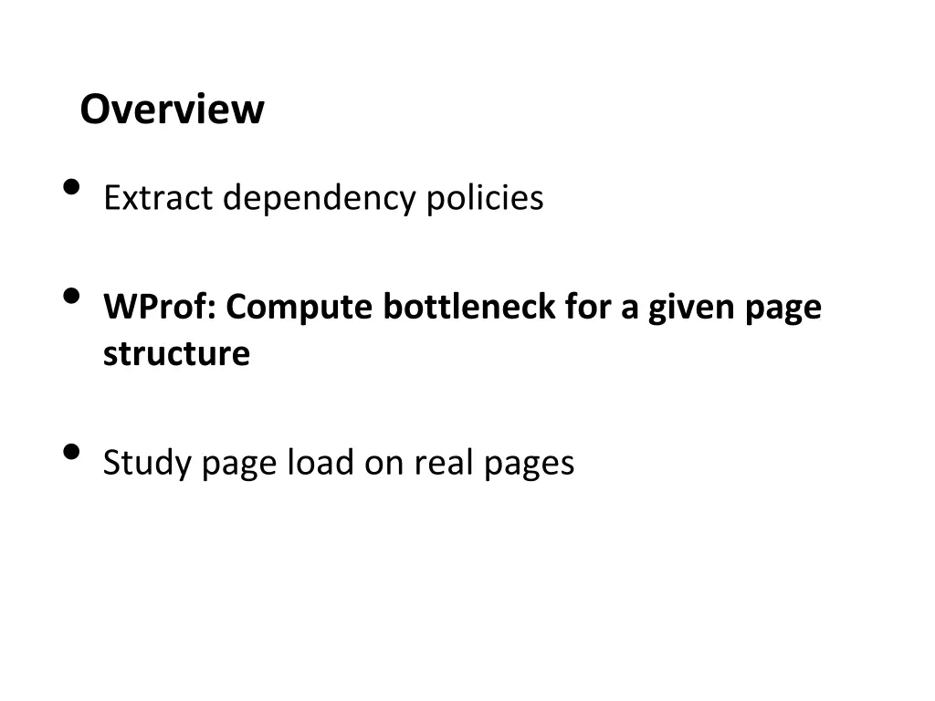 overview extract dependency policies