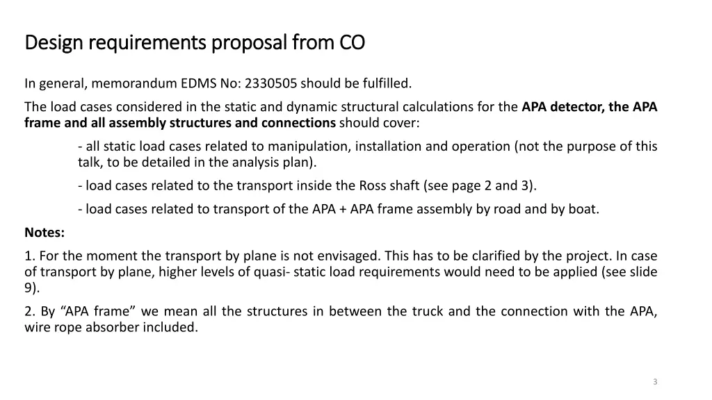 design requirements proposal from co design