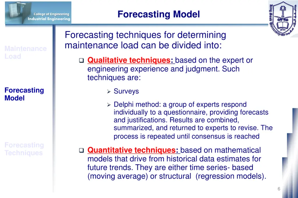 forecasting model