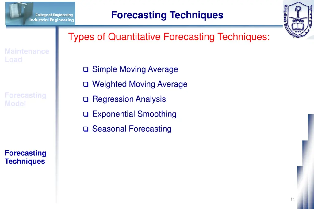 forecasting techniques 2