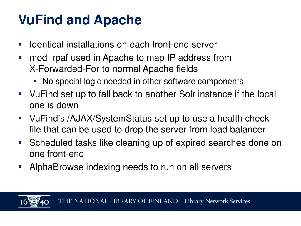 vufind and apache