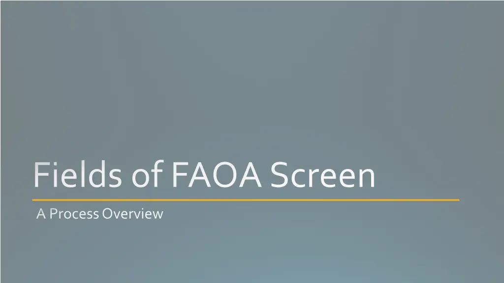 fields of faoa screen