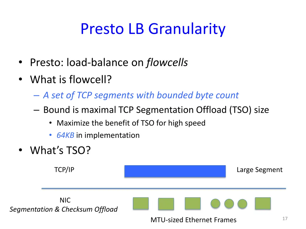 presto lb granularity