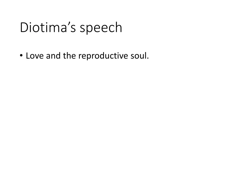 diotima s speech