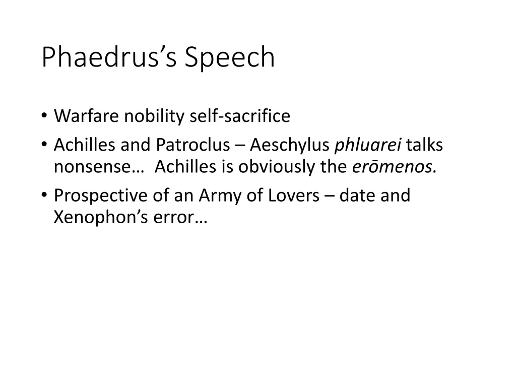 phaedrus s speech