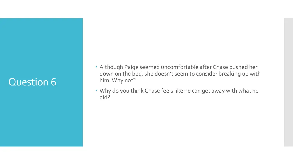 although paige seemed uncomfortable after chase