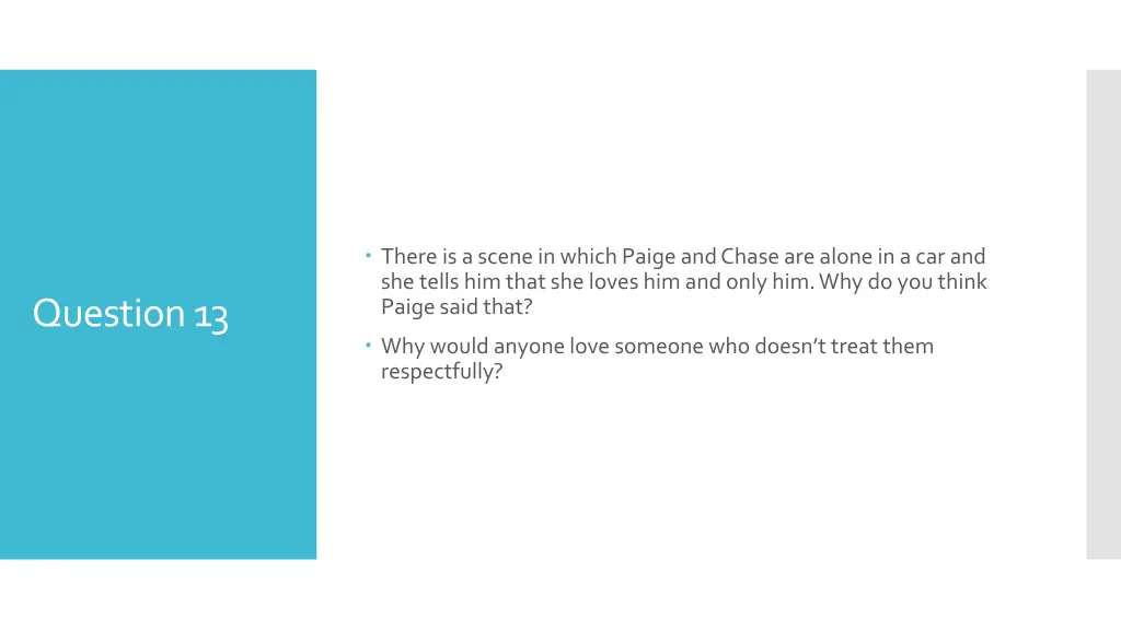 there is a scene in which paige and chase