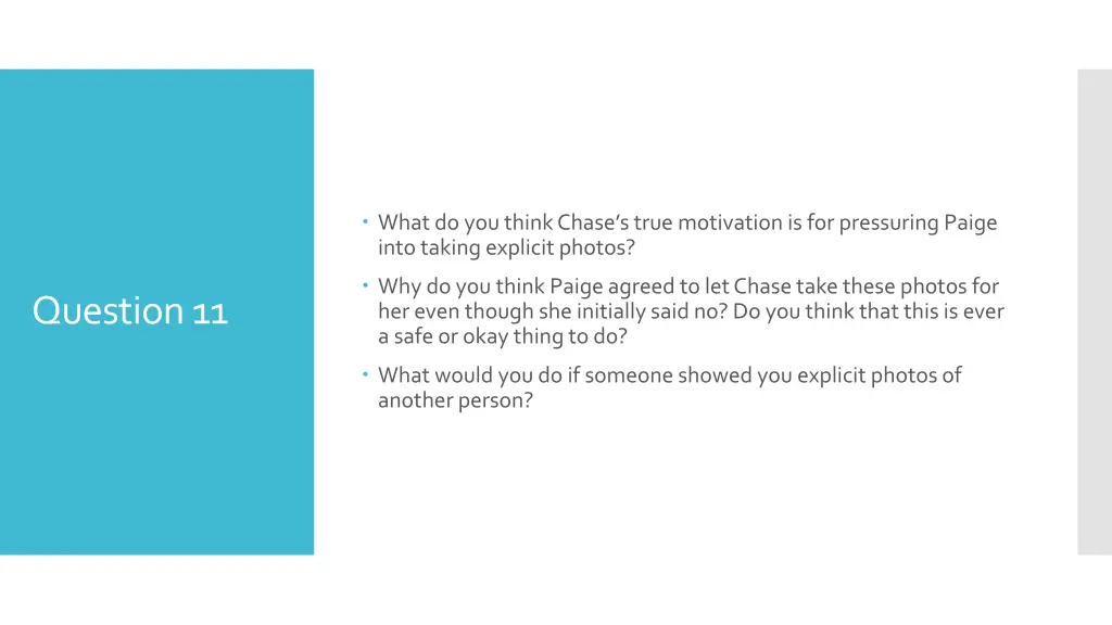 what do you think chase s true motivation