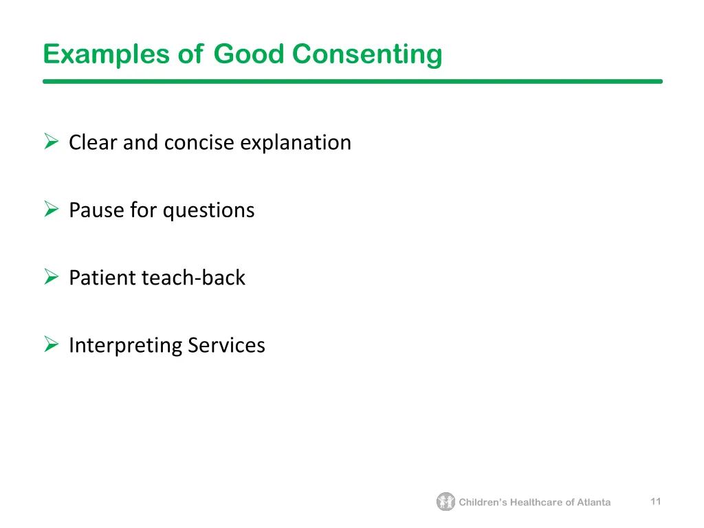 examples of good consenting