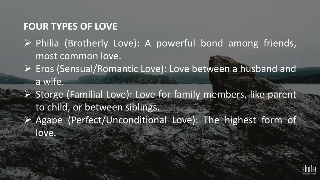 four types of love philia brotherly love