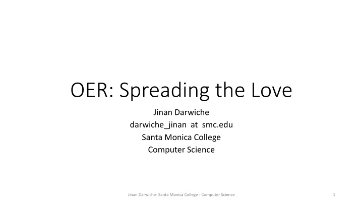 oer spreading the love