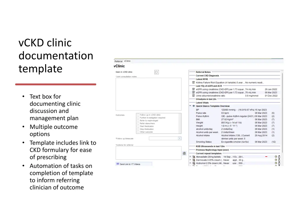 vckd clinic documentation template