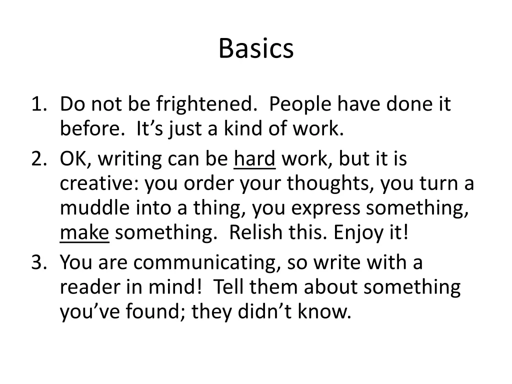 basics