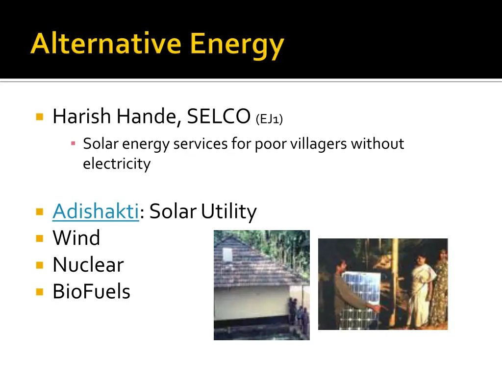 harish hande selco ej1 solar energy services