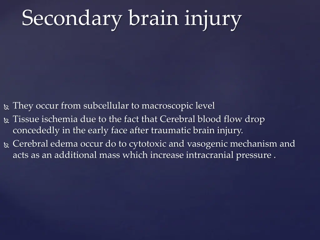 secondary brain injury