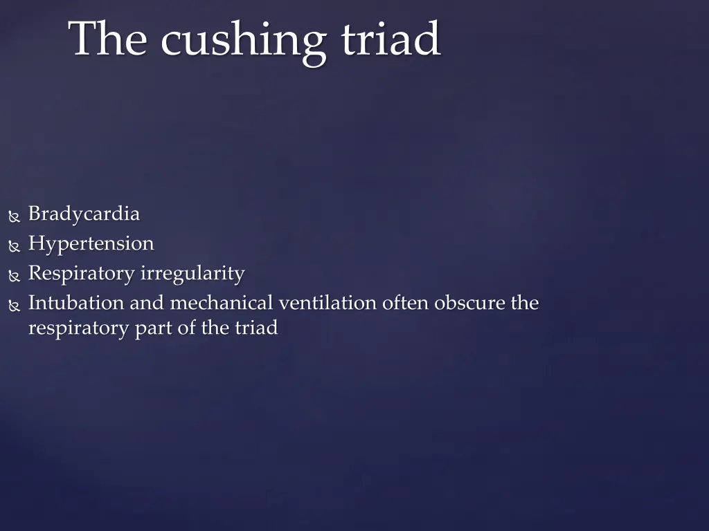 the cushing triad