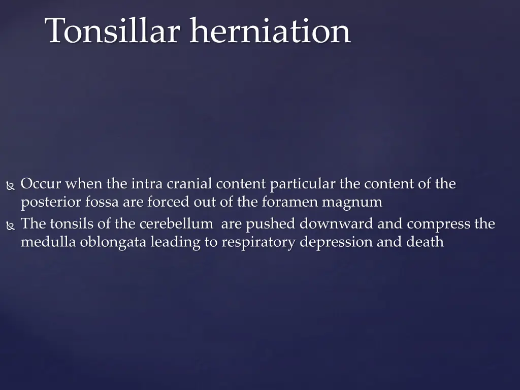 tonsillar herniation