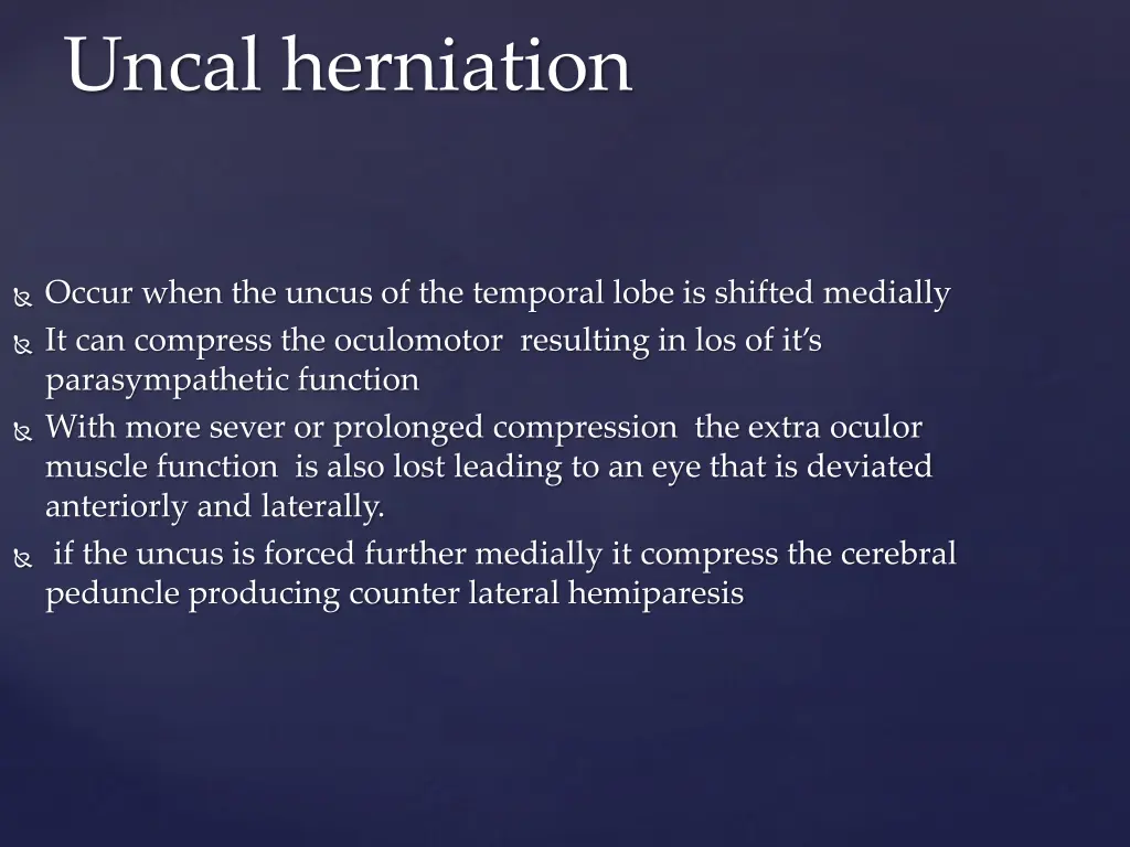 uncal herniation