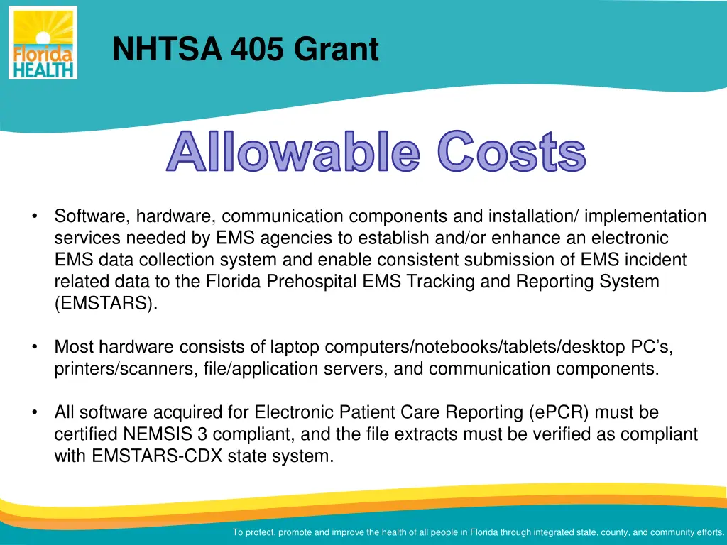 nhtsa 405 grant 1