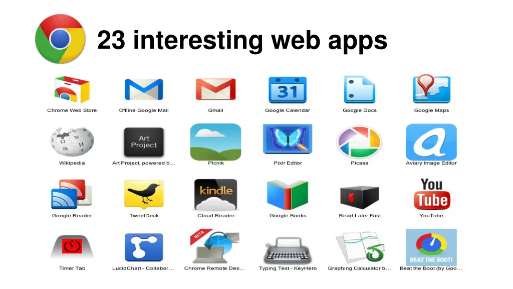 23 interesting web apps