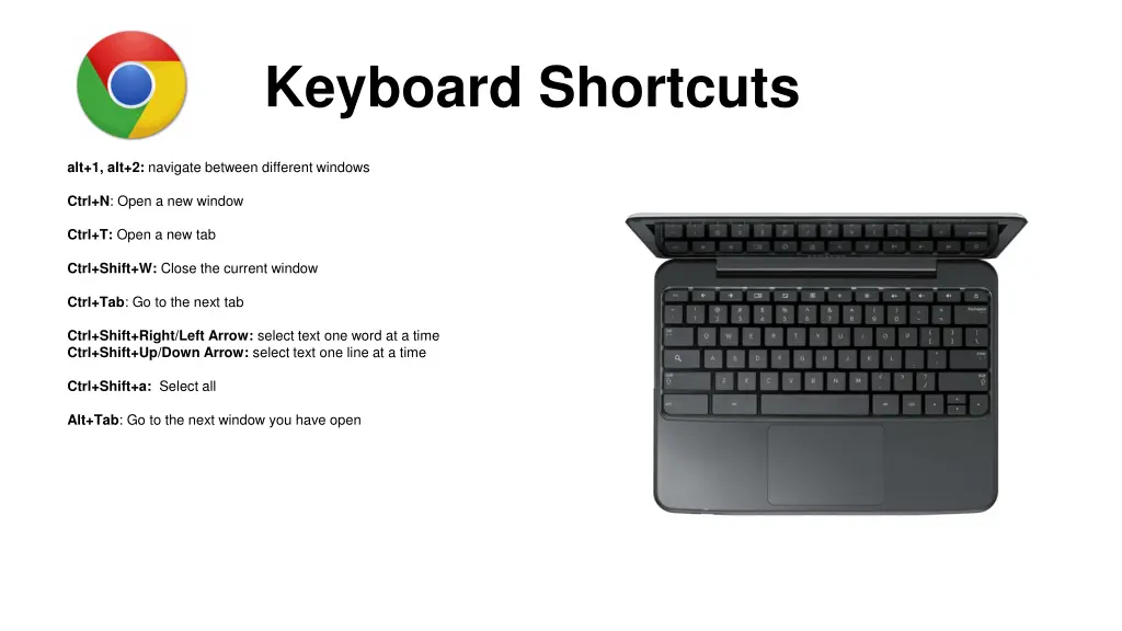 keyboard shortcuts