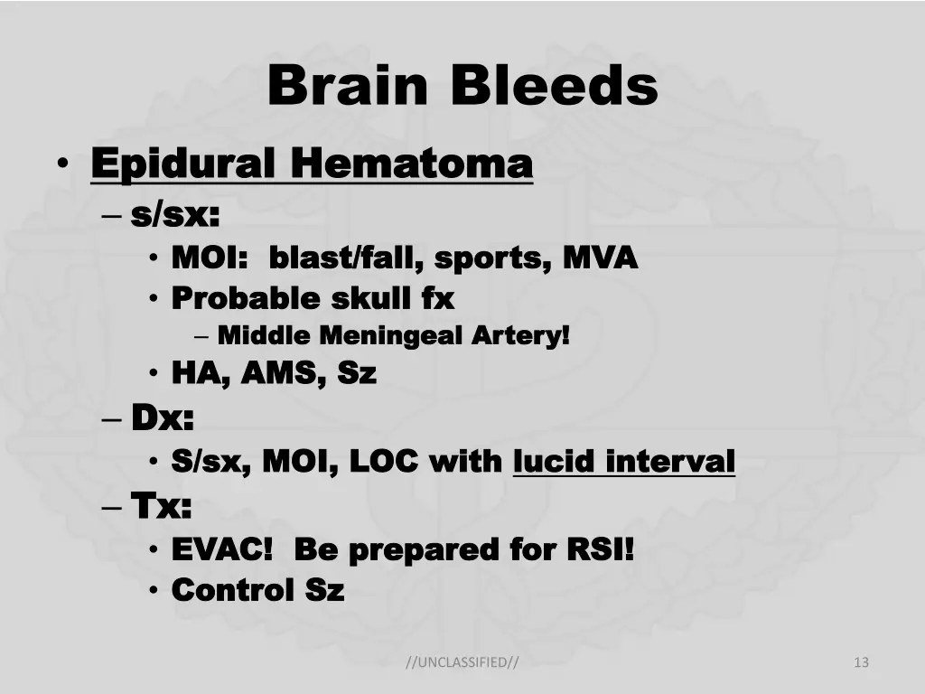 brain bleeds epidural hematoma