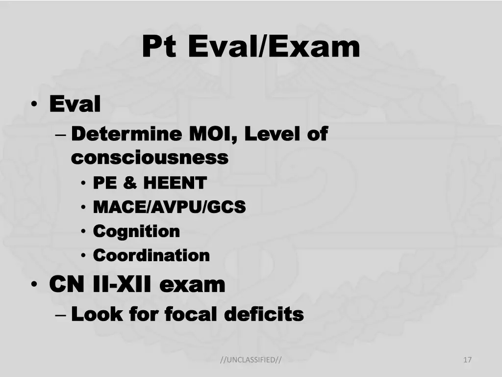 pt eval exam