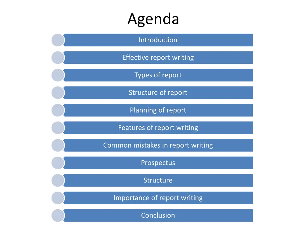 agenda