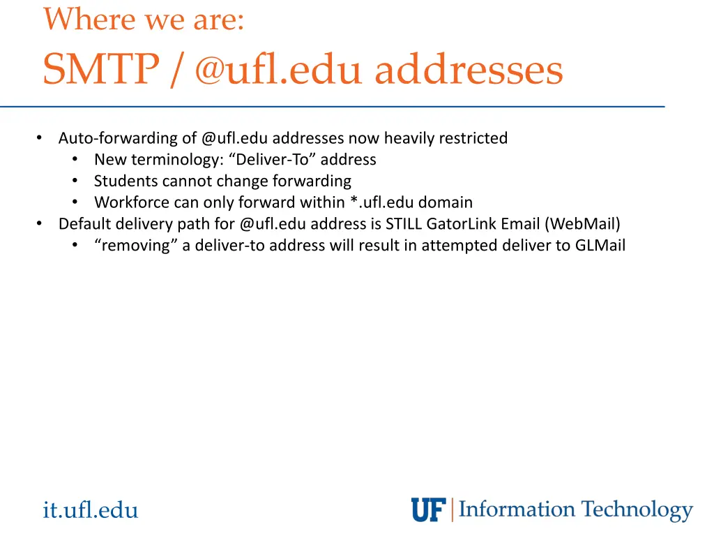 where we are smtp @ufl edu addresses